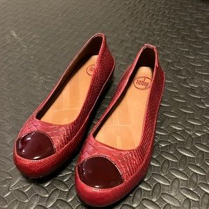 Burgundy fitflop flats! Brand new! Size 41!